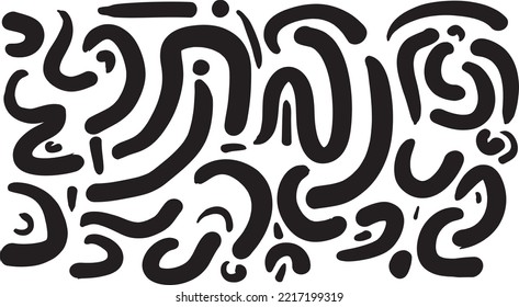 Ilustración abstracta, vector y gráfico dibujados a mano para el afiche de fondo, el fondo y la decoración