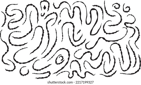 Handdrawn abstract illustration, vector, and graphic for background poster, backdrop, and decoration