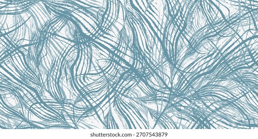 Hoja abstracta dibujada a mano con textura grunge en azul marino tranquilo.