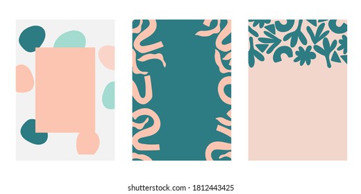 ilustración abstracta del vector de fondo moderno dibujada a mano. Plantilla de diseño vectorial para publicaciones en medios sociales, historias, afiches, tarjetas, postales.