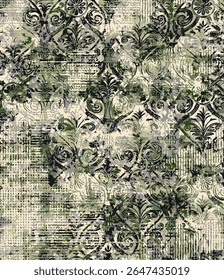 Hand-drawn abstract seamless pattern; ethnic background in a simple style, ideal for textiles, banners, wallpapers, and wrapping.