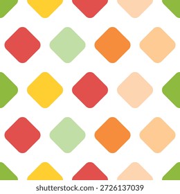 Padrão sem emenda abstrato desenhado à mão com pastilhas. Vetor étnico colorido repete em fundo isolado para papel de embrulho, papel de parede, cobertura, tecido, impressão têxtil e outro design