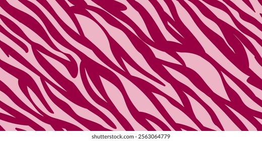 Hand-Drawn Abstract Seamless Pattern. Modern Seamless Texture with Abstract Lines Ornament. Vector Trendy Background for Fashionable Surface Design, Textile, Fabric, Prints.