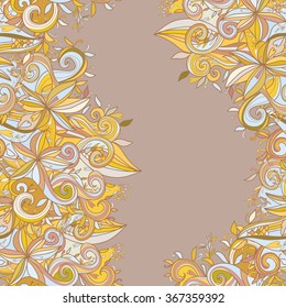 Hand-drawn abstract seamless pattern. used as background.