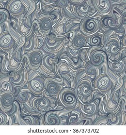 Hand-drawn abstract seamless pattern. used as background.