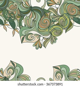 Hand-drawn abstract seamless pattern. used as background.