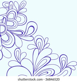Hand-Drawn Abstract Shapes Psychedelic Doodle Henna Vector