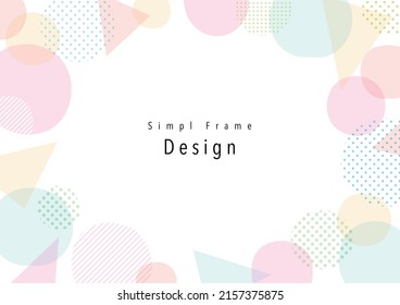 Hand-drawn, abstract, simple frame design