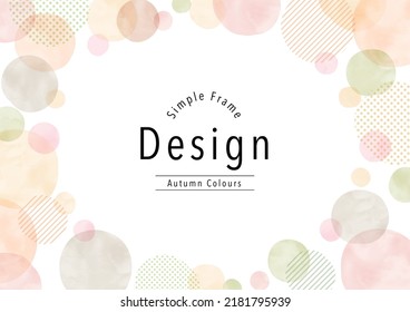 Hand-drawn, abstract, simple frame design