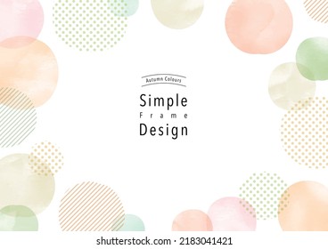 Hand-drawn, abstract, simple frame design