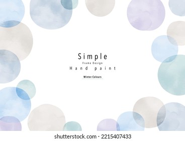 Hand-drawn, abstract, simple frame design