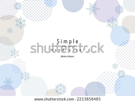 Hand-drawn, abstract, simple frame design
