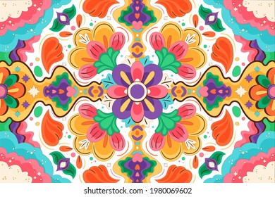 Hand-Drawn Abstract Star Psychedelic Notebook Doodles on Lined Paper Background- Vector Illustration