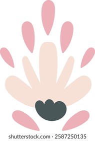Handdrawn Abstract Wildflower Vector Illustration