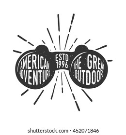 Handdrawn adventure logo and badges