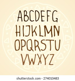 Hand-drawn alphabet
