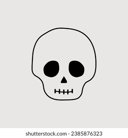 Hand-drawn Anatomical Skulls Vector Set art
