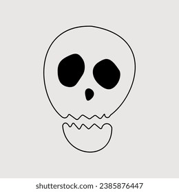 Hand-drawn Anatomical Skulls Vector Set art