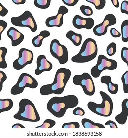 Hand-drawn animal skin seamless pattern background for print.