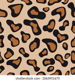 Hand-drawn animal skin seamless pattern background for print.