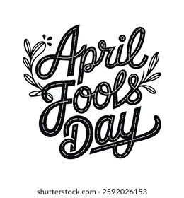 Hand-drawn April Fool's Day lettering