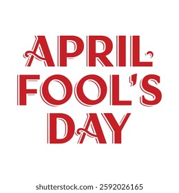 Hand-drawn April Fool's Day lettering