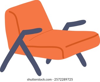 Handdrawn Armchair Furniture Vector Illustration