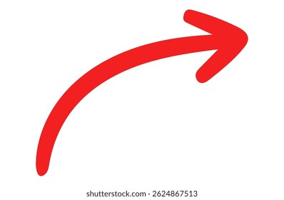 Hand-drawn Arrow Icon for Casual UI and Notes
