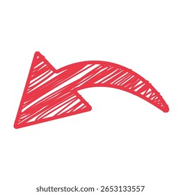 Hand-Drawn Arrow Illustration for Creative Design Use