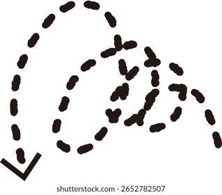Hand-drawn arrow set vector illustration with various black and white arrows in sketch style on transparent background