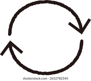 Hand-drawn arrow set vector illustration with various black and white arrows in sketch style on transparent background