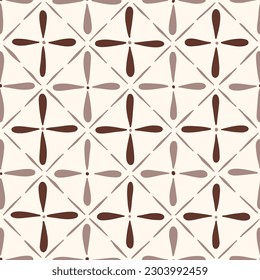 Hand-Drawn Artisanal Wood Block Print Geometric Vector Seamless Pattern. Hans-Stamped Mirrored Triangles Organic Lines Background. Global Nomadic Design. Mini Boho Repeat