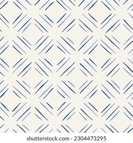 Hand-Drawn Artisanal Wood Block Print Geometric Vector Seamless Pattern. Hans-Stamped Mirrored Triangles Organic Lines Background. Global Nomadic Design. Mini Boho Repeat