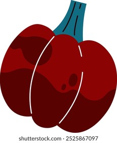 Ilustración vectorial de calabaza de otoño dibujado a mano