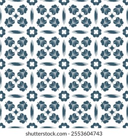 Hand-Drawn Azulejos Ceramic Tile Patterns Collection Featuring Traditional Blue Floral and Geometric Designs – Seamless and Intricate Vector Backgrounds for Unique Decor