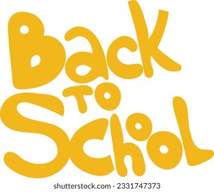 Hand-Drawn Back to School Vector Lettering: Colorful and Useful, Isolated on White Background