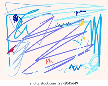 Hand-drawn background, abstract expression of someone's depression.