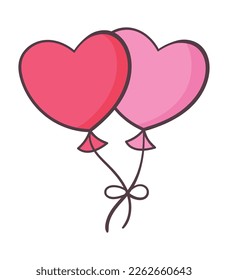 Hand-Drawn Balloon Designs for Romantic Occasions