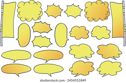 Hand-drawn balloons set of various shapes