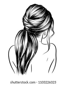 Ponytail Hair Images, Stock Photos & Vectors | Shutterstock