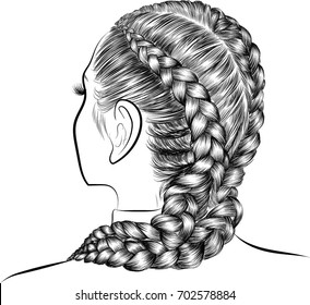 Long Hair Braid Images Stock Photos Vectors Shutterstock