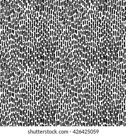 Hand-drawn black and white marker stroke pattern. Abstract line vector seamless texture background.