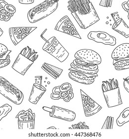 6,407 Pizza And Burger Pattern Images, Stock Photos & Vectors ...