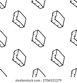hand-drawn black and white seamless patterns cute simple line-art doodles. Each repeatable design includes playful minimalist illustrations suitable for backgrounds, packaging, textiles, wallpape