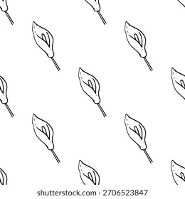 Dibujado a mano patrones sin costuras en blanco y negro lindos garabatos simples de arte lineal. Cada diseño repetible incluye ilustraciones minimalistas lúdicas adecuadas para fondos, empaques, textiles, Fondo de pantalla