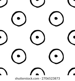 handgezeichnete schwarz-weiße nahtlose Muster süße einfache Linie-Kunst-Doodles. Jedes wiederholbare Design enthält verspielte minimalistische Illustrationen, die sich für Hintergründe, Verpackungen, Textilien, Tapeten eignen