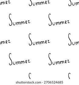 hand-drawn black and white seamless patterns cute simple line-art doodles. Each repeatable design includes playful minimalist illustrations suitable for backgrounds, packaging, textiles, wallpaper
