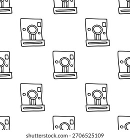 hand-drawn black and white seamless patterns cute simple line-art doodles. Each repeatable design includes playful minimalist illustrations suitable for backgrounds, packaging, textiles, wallpaper