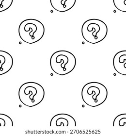 desenhos à mão preto e branco sem emenda padrões bonitos simples de linha-arte rabiscos. Cada design repetível inclui ilustrações minimalistas divertidas adequadas para fundos, embalagens, têxteis, papel de parede