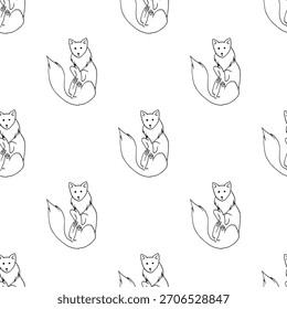 : hand-drawn black and white seamless patterns cute simple line-art doodles. Each repeatable design includes playful minimalist illustrations suitable for backgrounds, packaging, textiles, wallpaper
